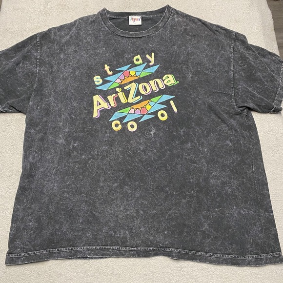 Arizona Other - Stay Cool Arizona Tea Shirt Mens XL Acid Wash Black Retro Style Graphic